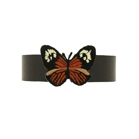 CHILD OF WILD // ltd ed monarch butterfly patch python embossed leather - Picture 10 of 15